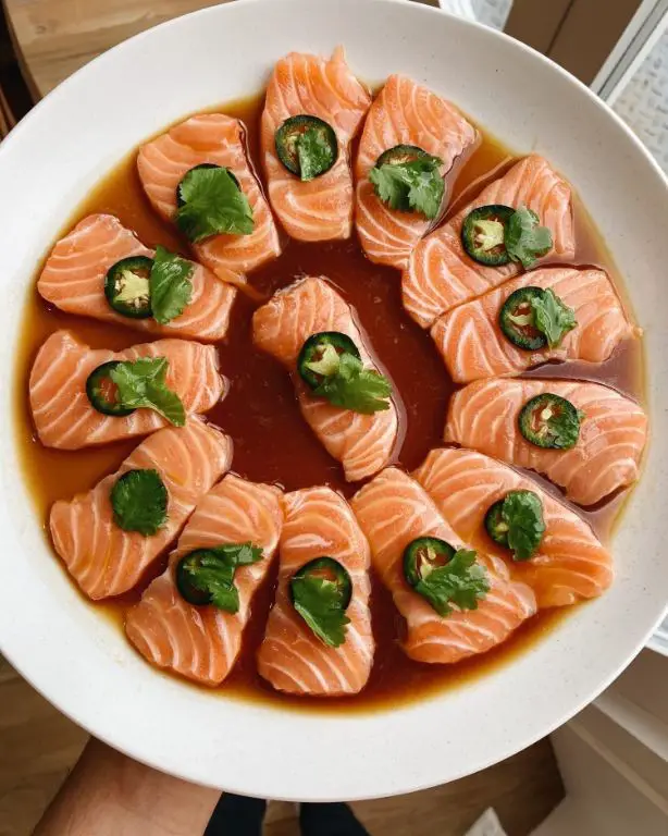 Snapper Sashimi with Yuzu Dressing