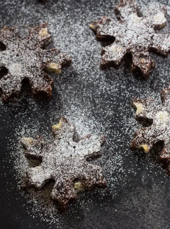 Snowflake-Topped Brownies
