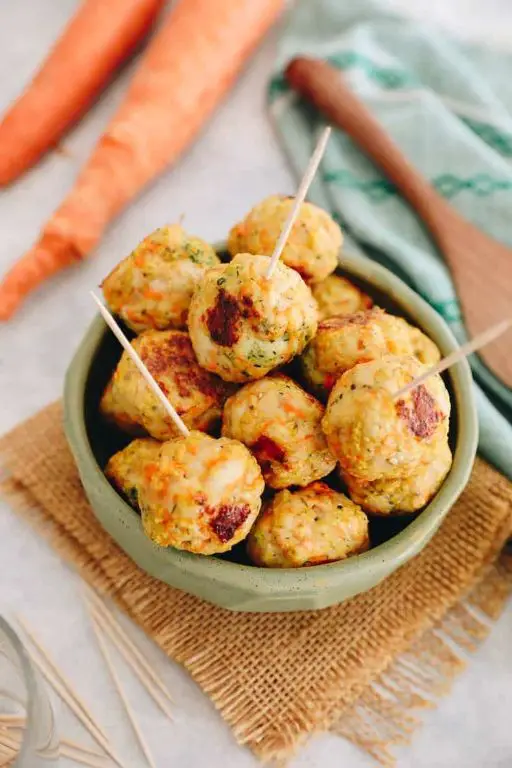 Soft Chicken Meatballs with Hidden Veggies