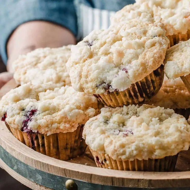 Sourdough Blueberry Muffins