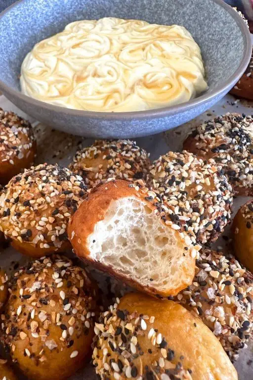 Sourdough Discard Bagels with Cream Cheese