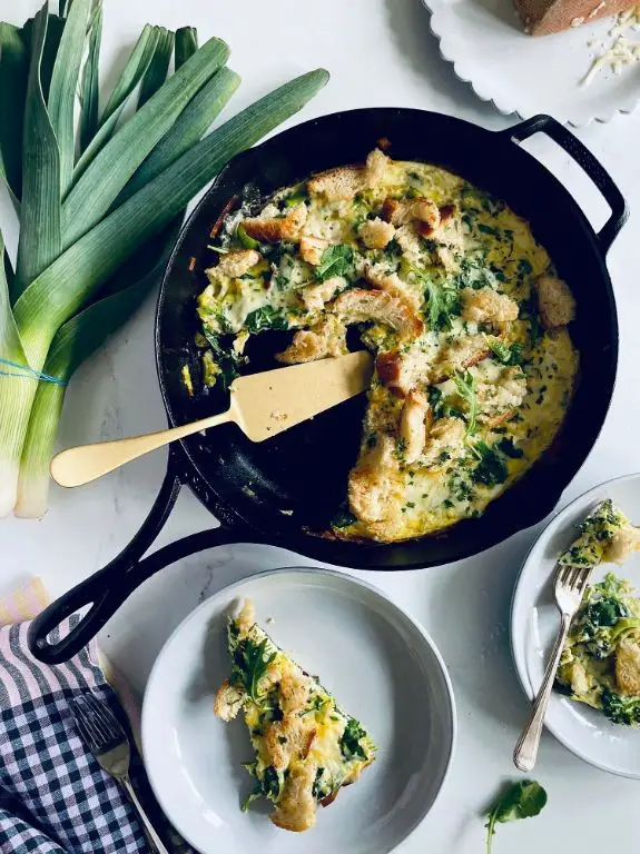 Sourdough Discard Frittata with Vegetables