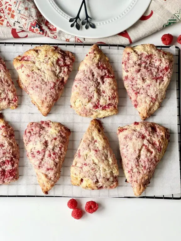 Sourdough Discard Raspberry Scones
