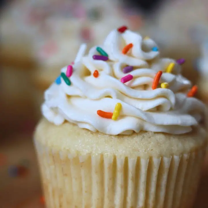Sourdough Discard Vanilla Cupcakes