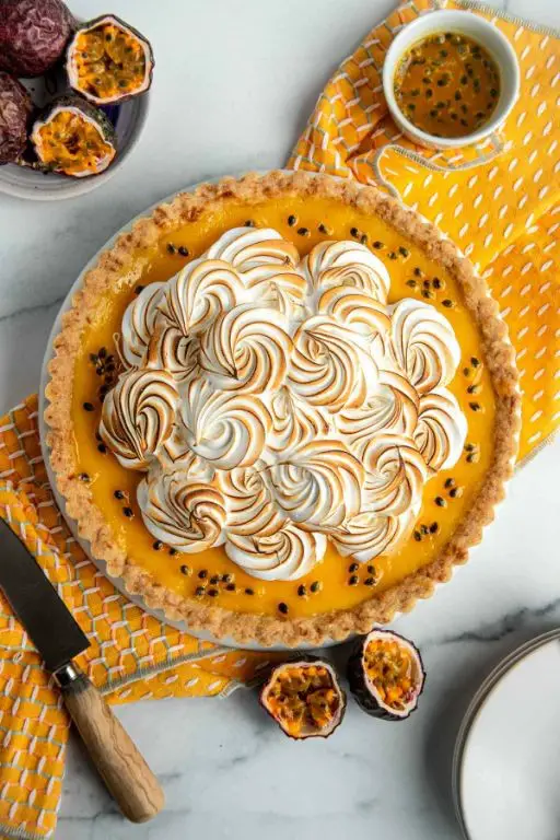 Soursop and Passionfruit Tart