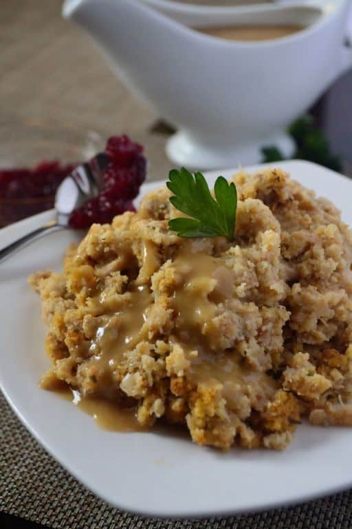 Southern Fried Turkey with Cornbread Stuffing