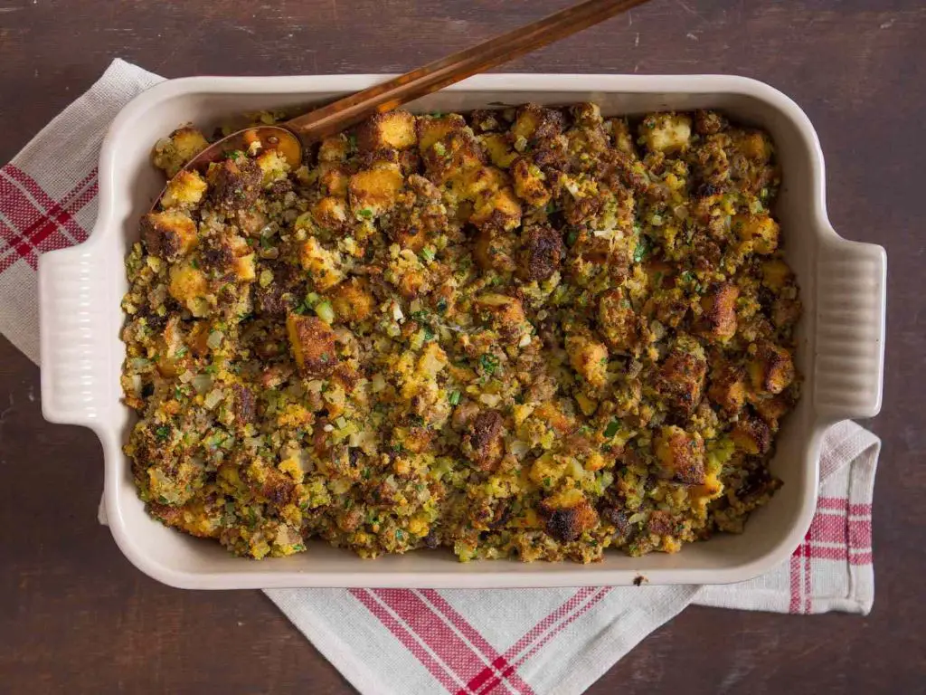 Southern-Style Cornbread Dressing with Sausage