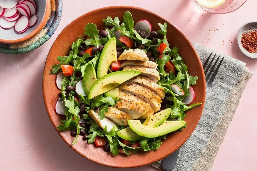 Southwest Chicken Salad with Black Beans
