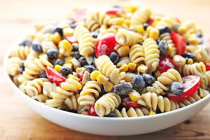 Southwest Pasta Salad with Black Beans and Corn