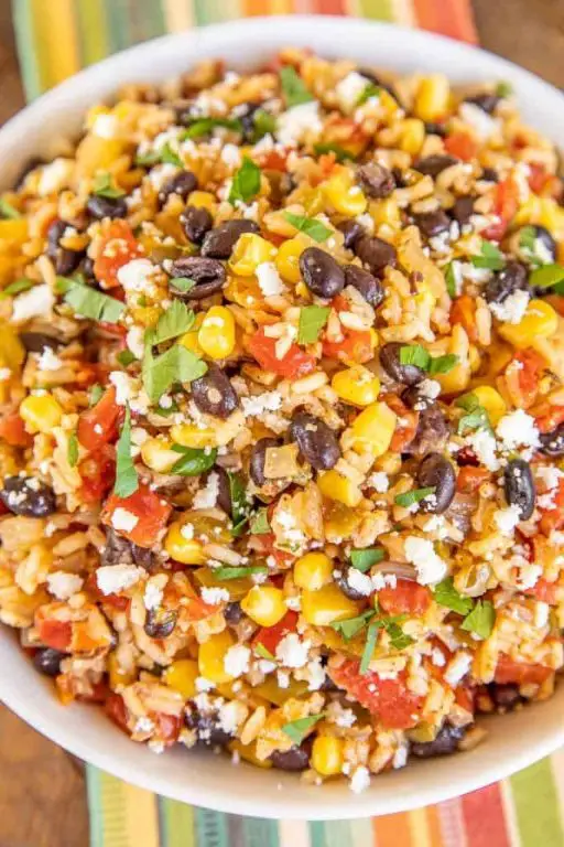 Southwest Rice Casserole with Corn and Peppers
