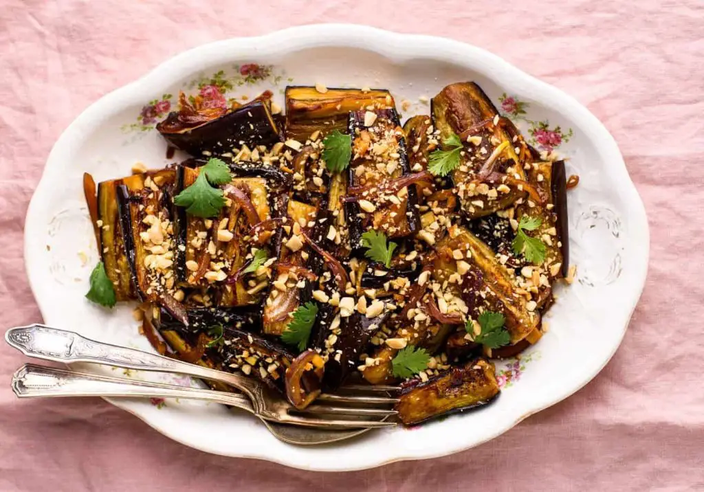 Soy Ginger Sauteed Eggplant