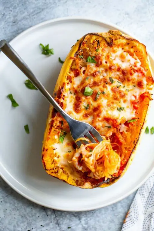 Spaghetti Squash Air Fryer Nacho Boats