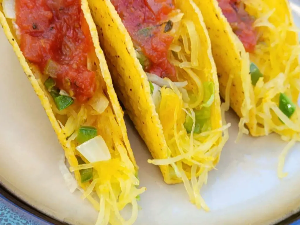 Spaghetti Squash Air Fryer Taco Shells