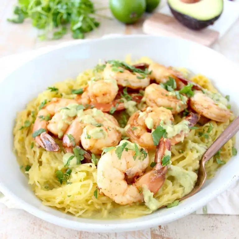 Spaghetti Squash Pasta with Cilantro Lime Dressing