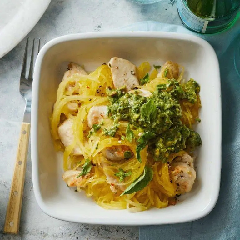 Spaghetti Squash with Avocado Pesto