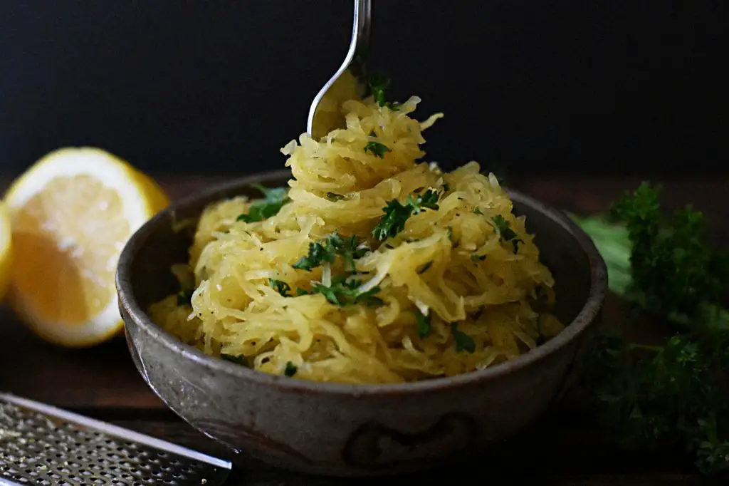 Spaghetti Squash with Lemon Herb Butter