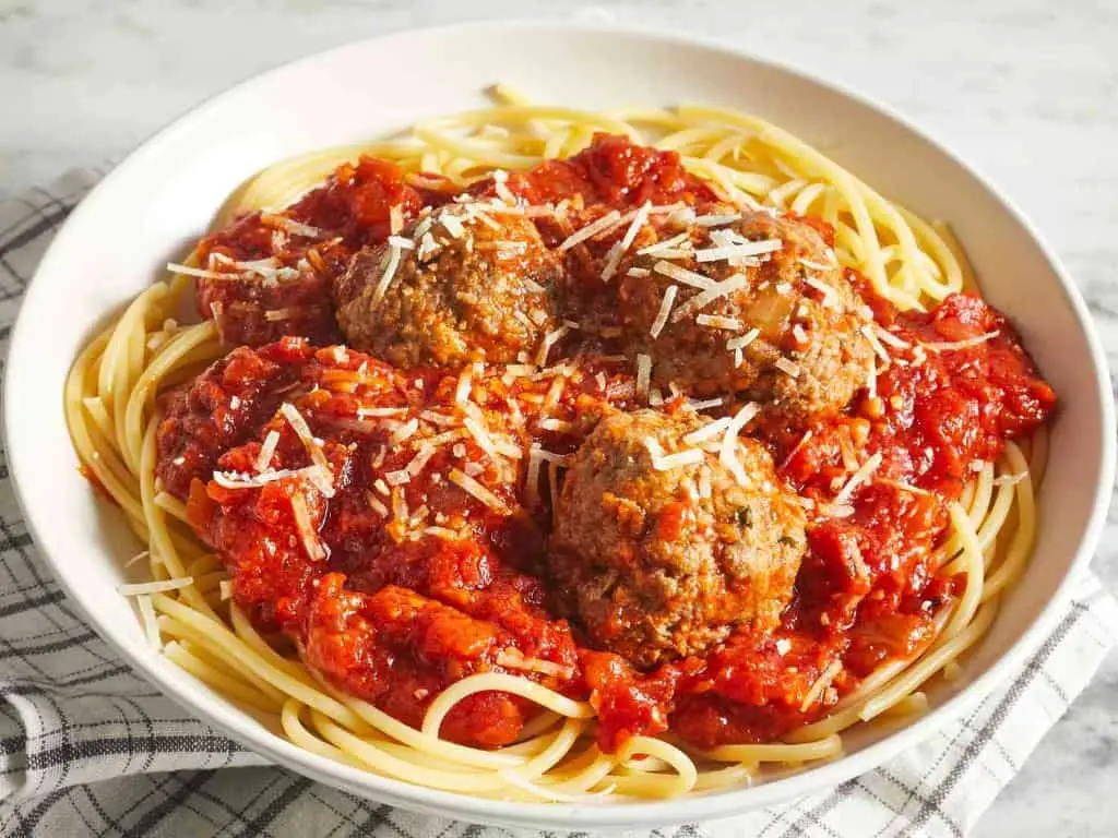 Spaghetti and Italian Meatballs