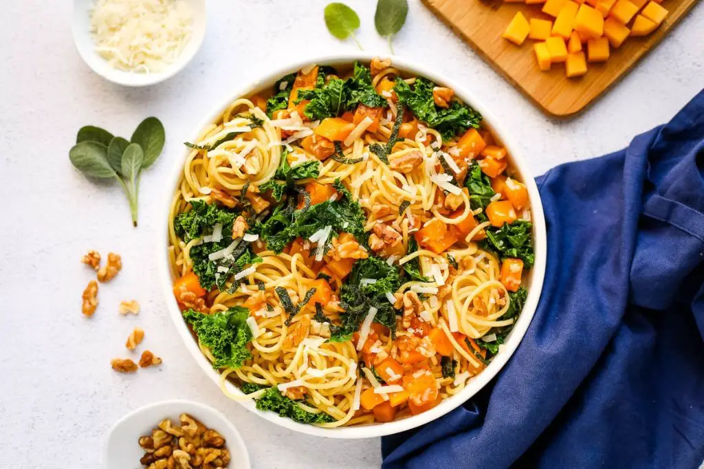Spaghetti with Butternut Squash and Sage