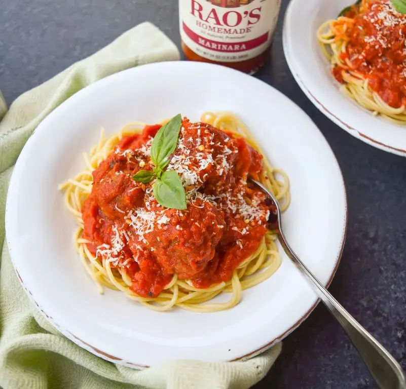 Spaghetti with Meatballs and Marinara