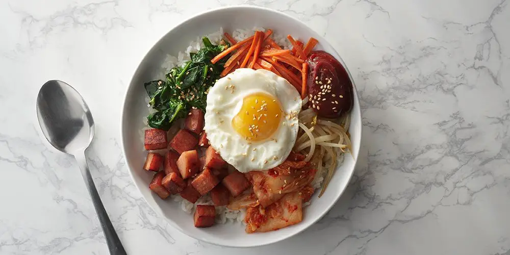 Spam Bibimbap with Gochujang Sauce