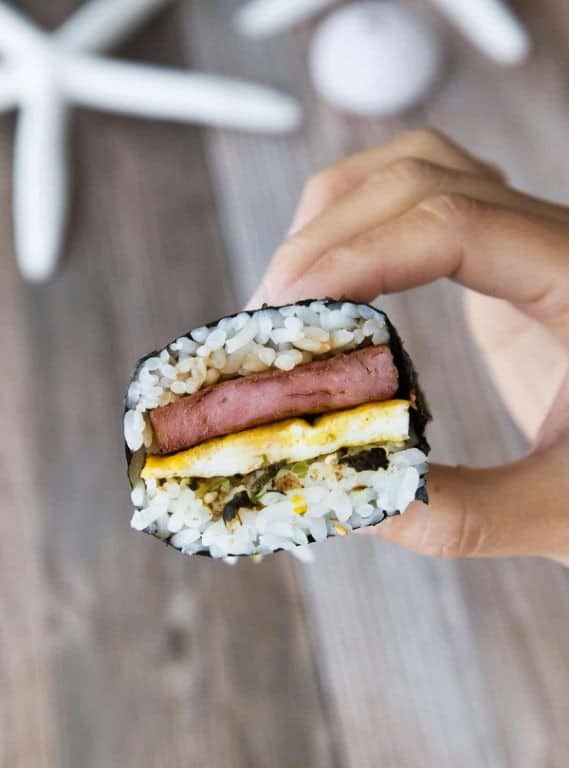 Spam Musubi with Furikake and Egg