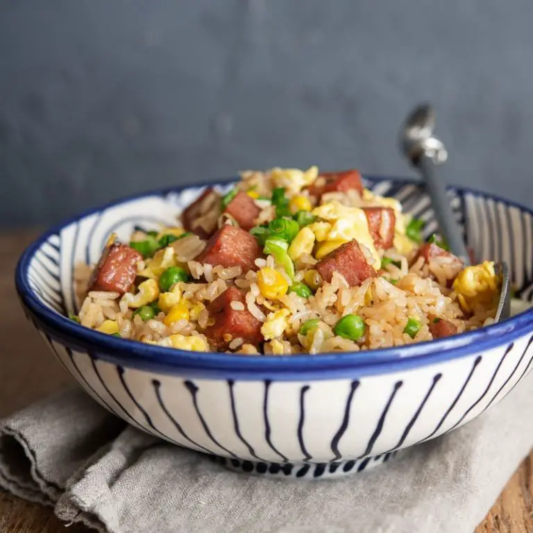 Spam and Corn Fried Rice