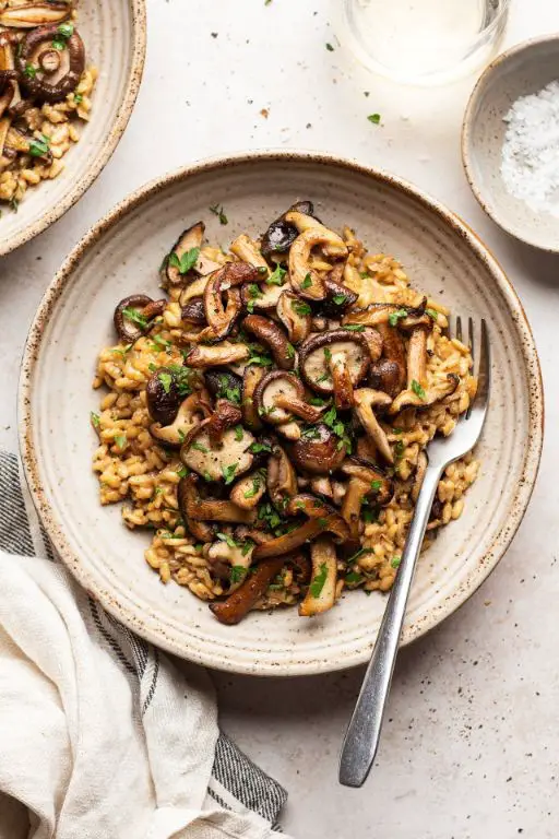 Spam and Mushroom Risotto
