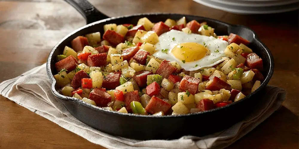 Spam and Sweet Potato Hash