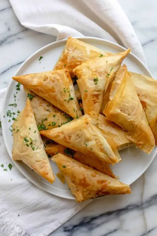 Spanakopita Triangles with Feta and Spinach
