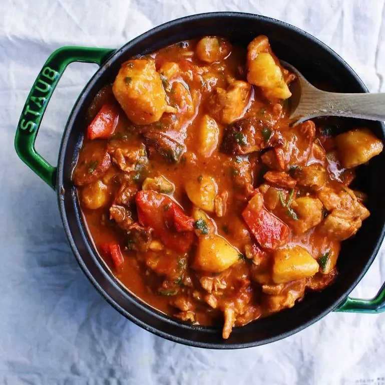 Spanish Chicken with Chorizo and Potatoes