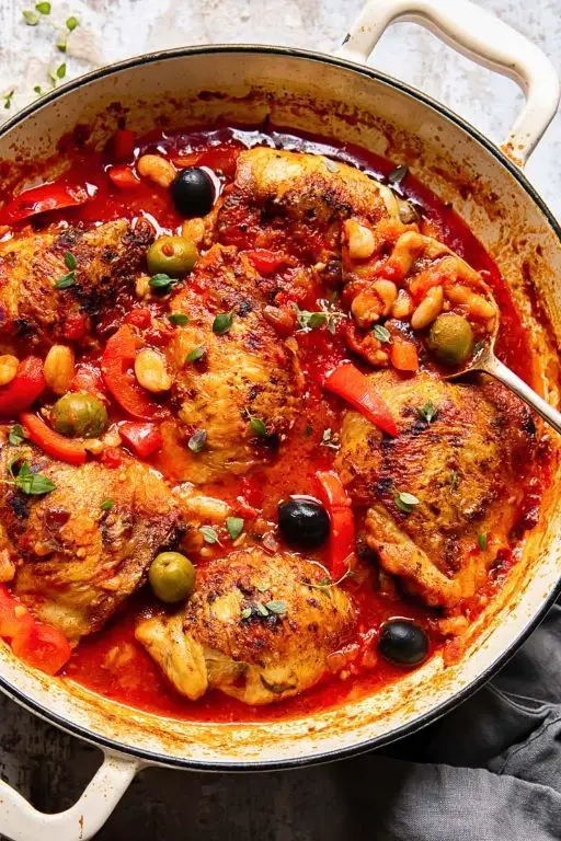 Spanish Chicken with Roasted Red Peppers