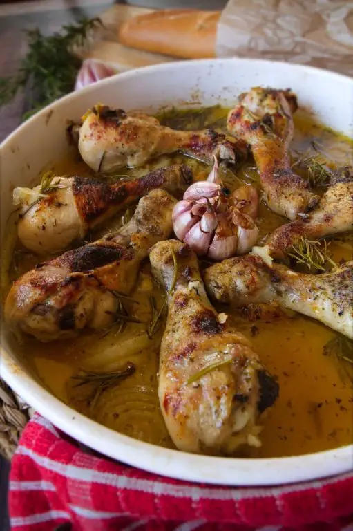 Spanish Garlic Chicken with Sherry Sauce