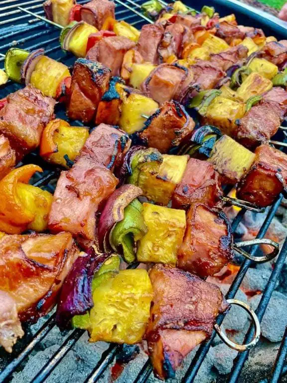 Spedini with Pineapple and Ham Skewers