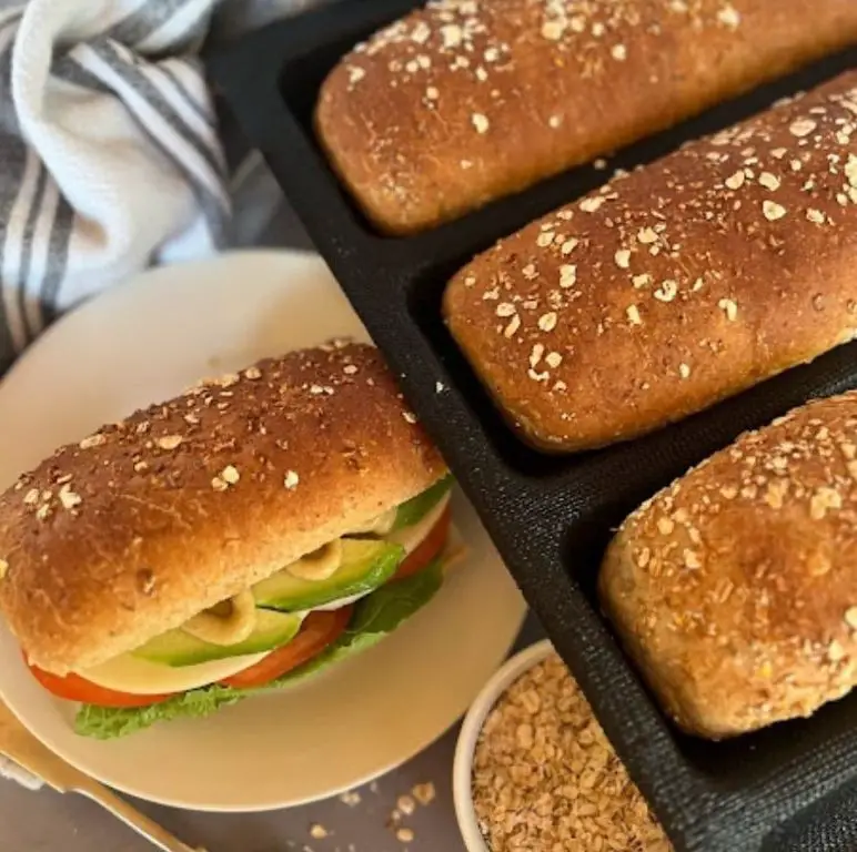 Spent Grain Bread with Honey and Oats