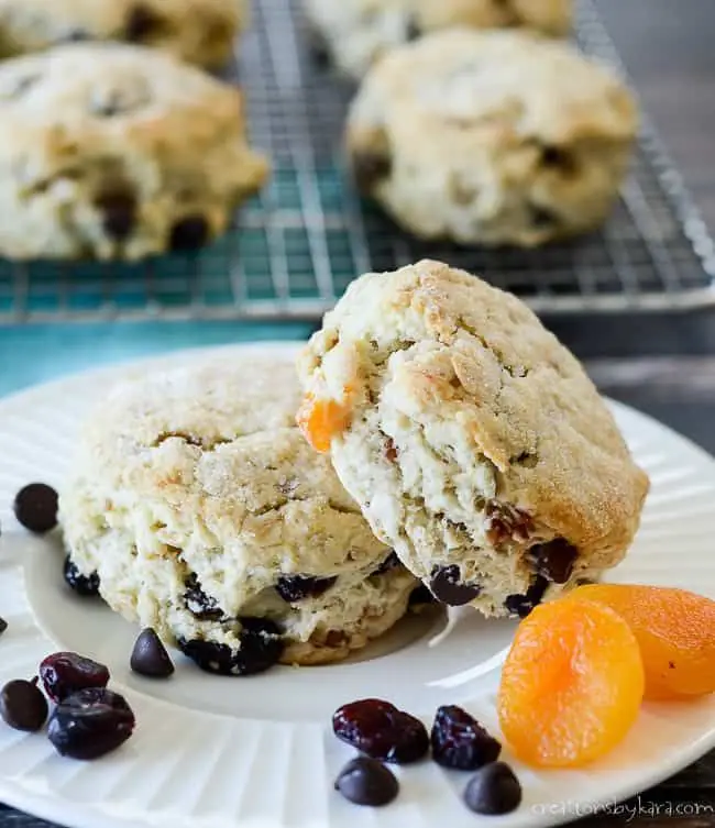 Spent Grain Scones with Dried Fruit