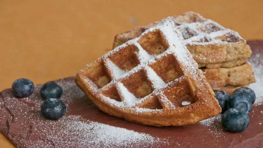 Spent Grain Waffles with Fresh Berries