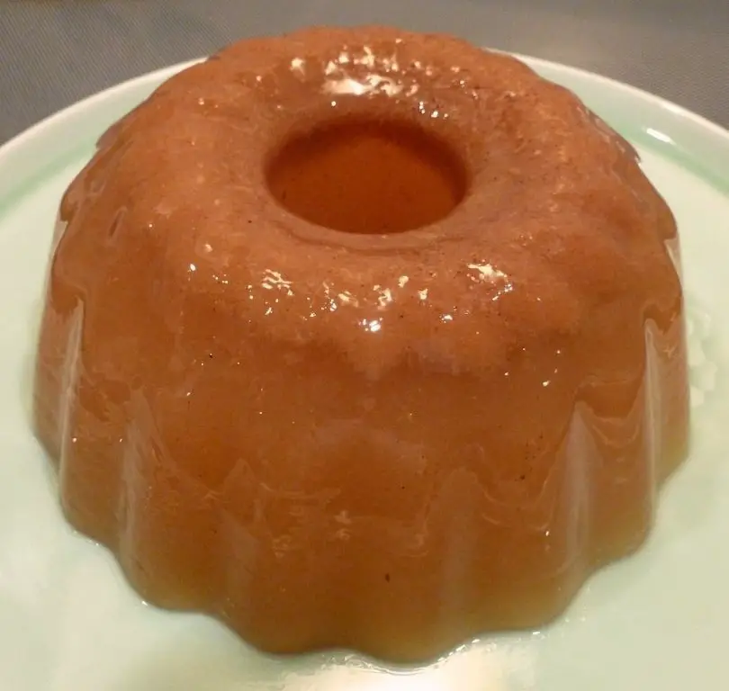Spiced Apple Cider Gelatin Mold