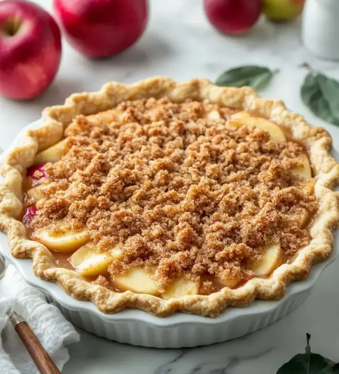Spiced Apple Pie with Cinnamon Streusel