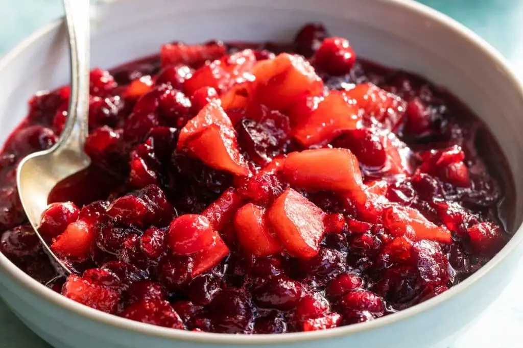 Spiced Cranberry Apple Sauce