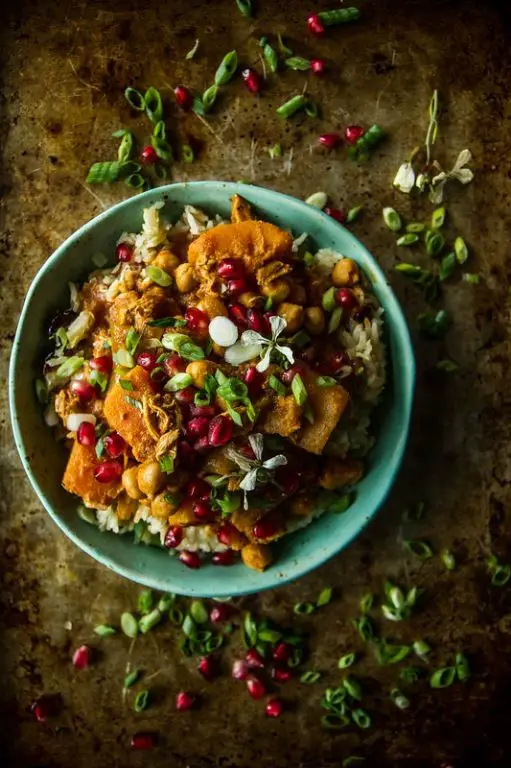 Spiced Cranberry Bean and Pumpkin Curry