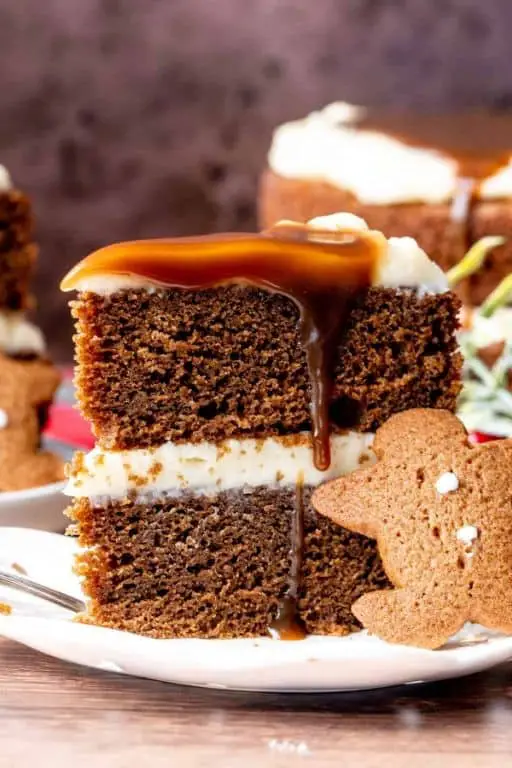 Spiced Gingerbread Cake with Cream Cheese Frosting
