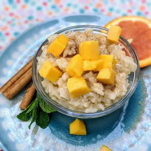 Spiced Mango Sticky Rice with Cardamom