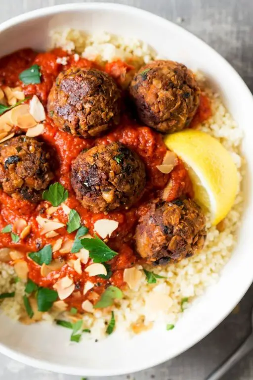 Spiced Moroccan Carrot Vegetarian Meatballs