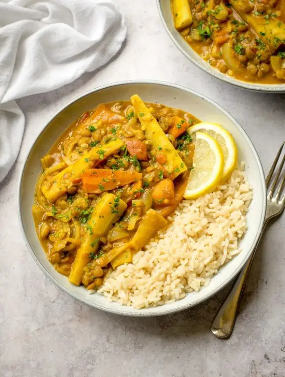 Spiced Parsnip and Lentil Curry