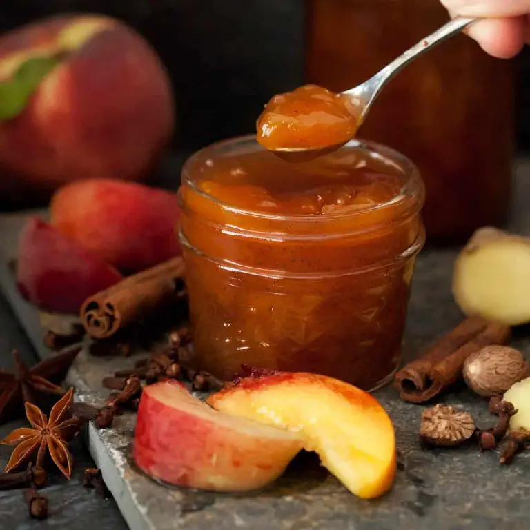 Spiced Peach Pectin Jam