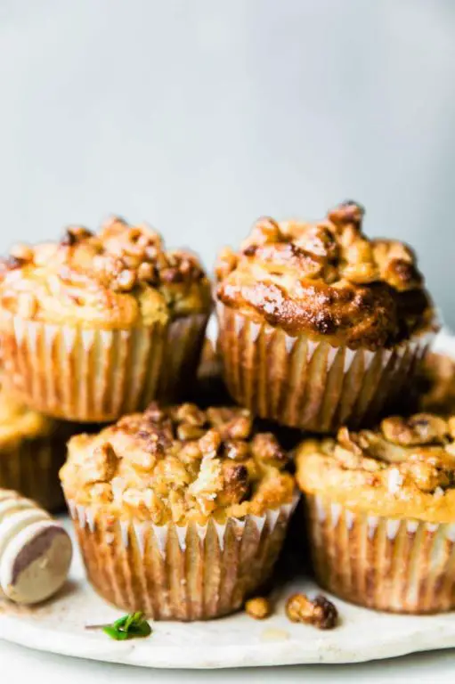 Spiced Pear and Ginger Muffins