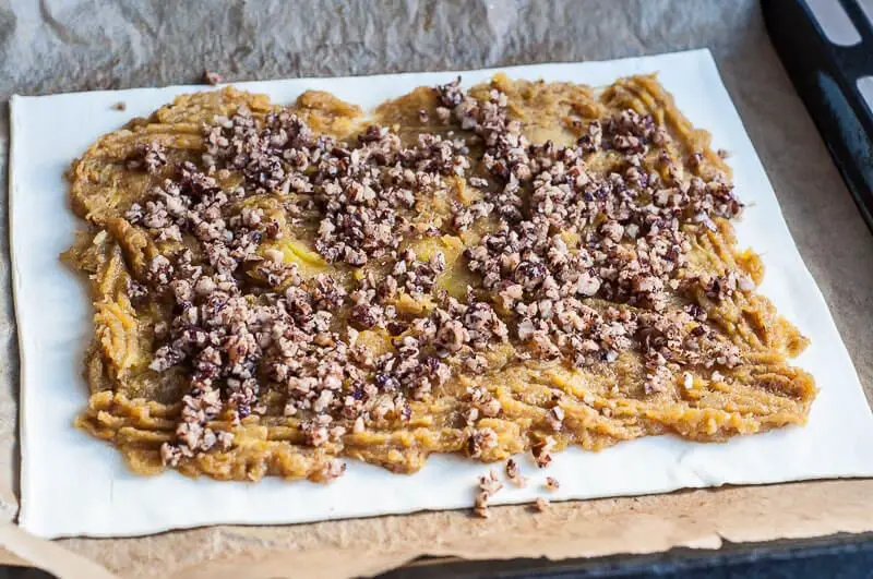 Spiced Pumpkin Vegan Puff Pastry Strudel