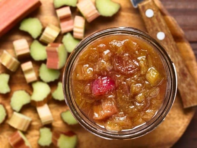 Spiced Rhubarb Jelly with Cinnamon
