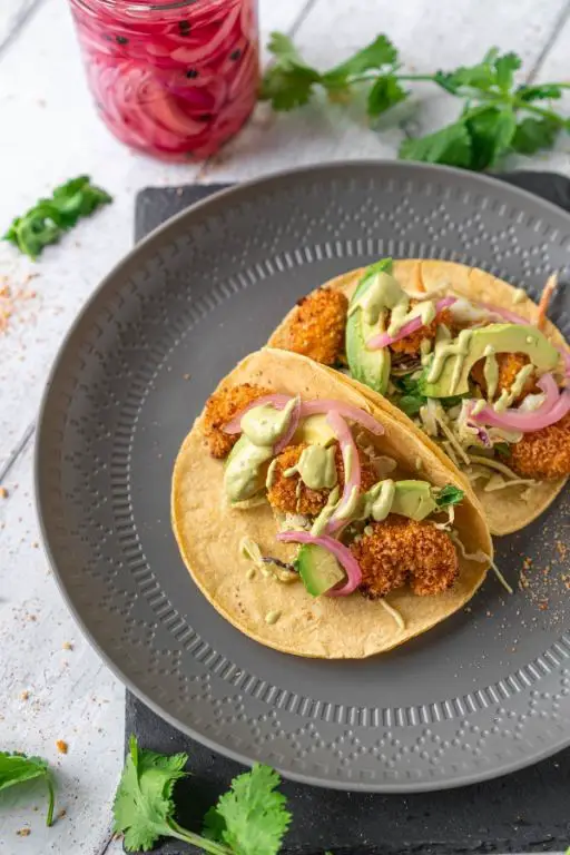 Spicy Air Fryer Shrimp Tacos