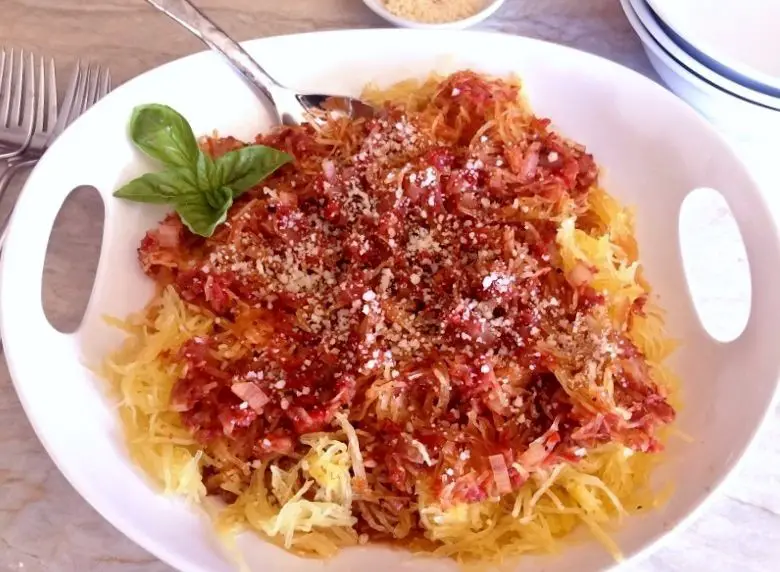 Spicy Arrabbiata Spaghetti Squash Pasta